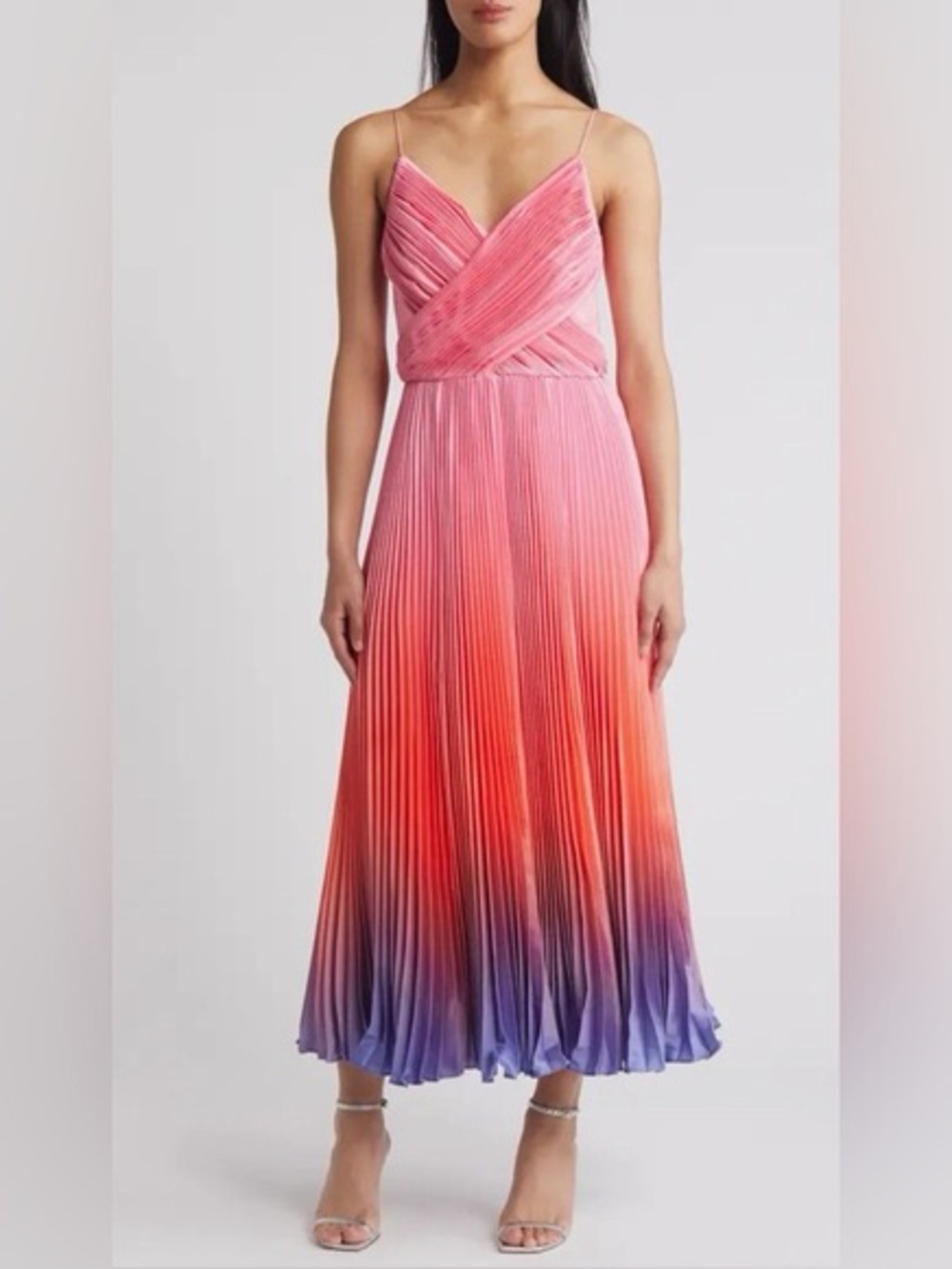 Hutch Pleated Ombré midi Dress size 22W new with tags